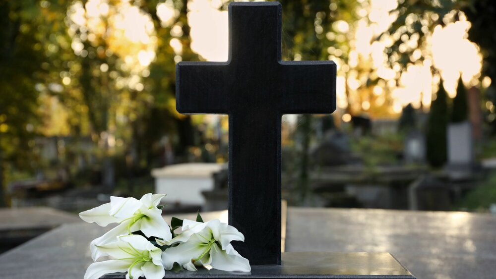 Headstone in a cemetery